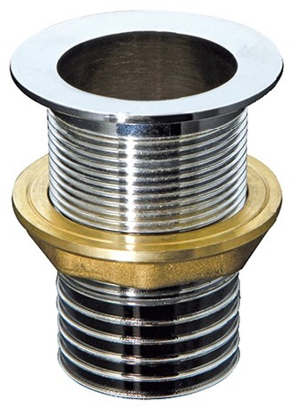 Genomföring dyvika 35mm kromad mässing